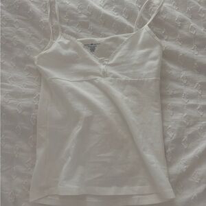 Brand New (Italy Brandy Melville) Elegant White Women's Camisole Top